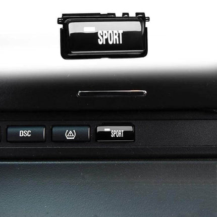 Sport Mode Button for Left and Right Drive Vehicles - black ABS OEM-style illuminated SPORT switch for BMW M3 1998-2004