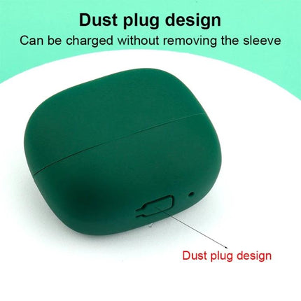 Silicone Protective Case for Sony Earphones in Daily Use - green silicone cover with dust plug design and 1.8mm shock-absorbent sleeve