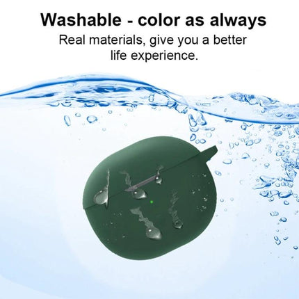 Protect Your SoundPEATS Earphones with Silicone Case for Daily Use - washable green silicone case with water droplets