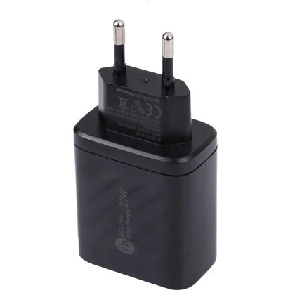 Essential charger for home and travel device needs - black 3‑port wall adapter for smartphones and tablets, compact travel plug