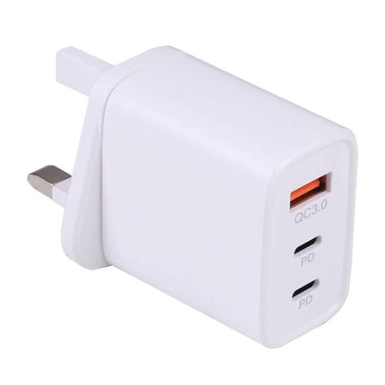 Essential charger for home and travel device needs - white 3-port USB wall charger with QC3.0 and dual PD ports for smartphone and tablet