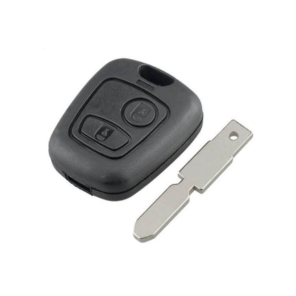 Remote Control Key with Two Buttons for Peugeot 206 Cars - 433MHz PCF7961 DIY replacement with blank key blade
