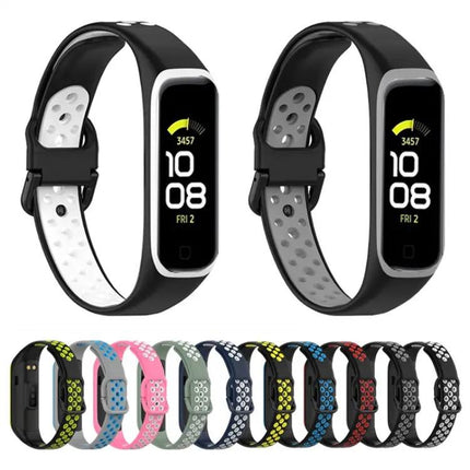 Two Color Silicone Watch Band For Samsung Galaxy Fit 2