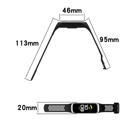 Two Color Silicone Watch Band For Samsung Galaxy Fit 2