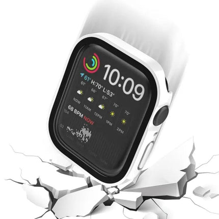 Waterproof 2in1 Tempered Glass Case For Apple Watch 40-45mm