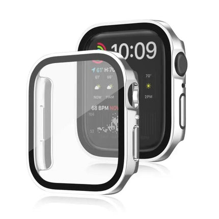 Waterproof 2in1 Tempered Glass Case For Apple Watch 40-45mm