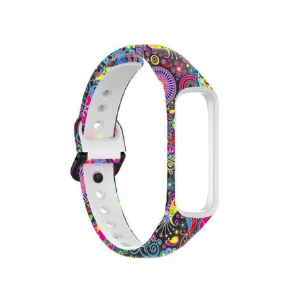 Silicone Printed Watch Band For Samsung Galaxy Fit 2