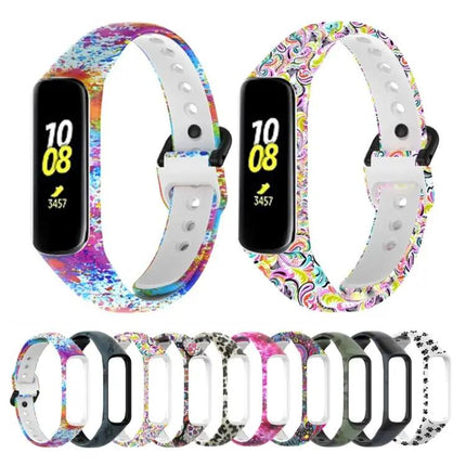 Silicone Printed Watch Band For Samsung Galaxy Fit 2