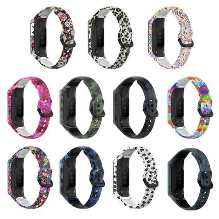 Silicone Printed Watch Band For Samsung Galaxy Fit 2