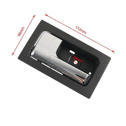 Ford F-150 Left Front Inside Door Handle Replacement chrome interior handle with bezel, 172mm x 98mm, durable direct-fit replacement