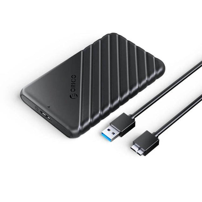 Orico 2.5 Inch External Hard Drive Enclosure for Portable Storage black portable HDD enclosure with USB 3.0 cable