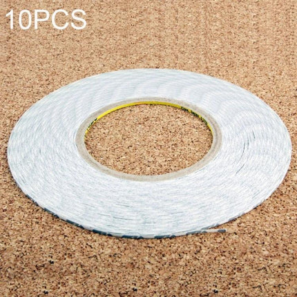 Double Sided Adhesive Tape for Phone Screen Repair, 50m Length - 10pcs white pressure sensitive tape roll for DIY screen replacement