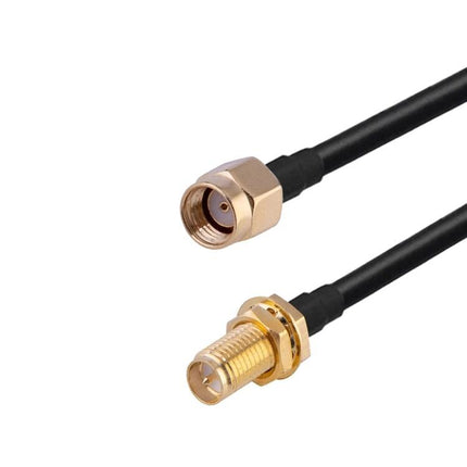 20cm RF Coaxial Cable for GPS and Wireless Antenna Use - RG174 pigtail jumper with SMA male to RP-SMA female gold connectors