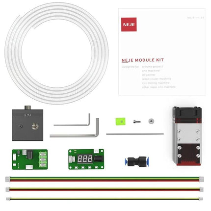 NEJE Laser Engraver Module for DIY Wood and Acrylic Projects - complete module kit with wiring, boards, and laser head for wood and acrylic engraving