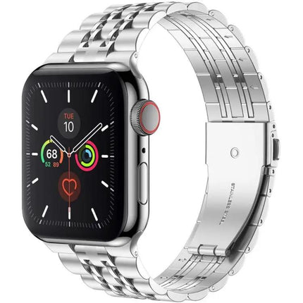 Seven Bead Stainless Steel Apple Watch Band Ultra Thin