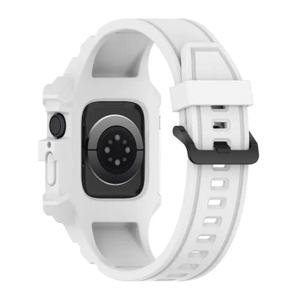 Silicone Integrated Apple Watch Band Adjustable 38-45mm