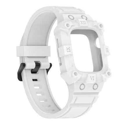 Silicone Integrated Apple Watch Band Adjustable 38-45mm