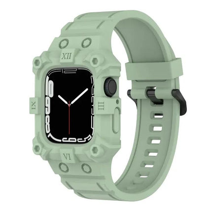 Silicone Integrated Apple Watch Band Adjustable 38-45mm