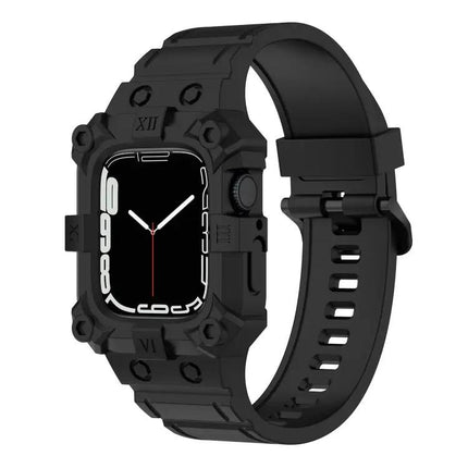 Silicone Integrated Apple Watch Band Adjustable 38-45mm