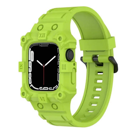 Silicone Integrated Apple Watch Band Adjustable 38-45mm