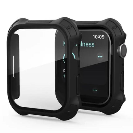 Apple Watch 45mm 41mm Frosted PC Protective Case With Glass