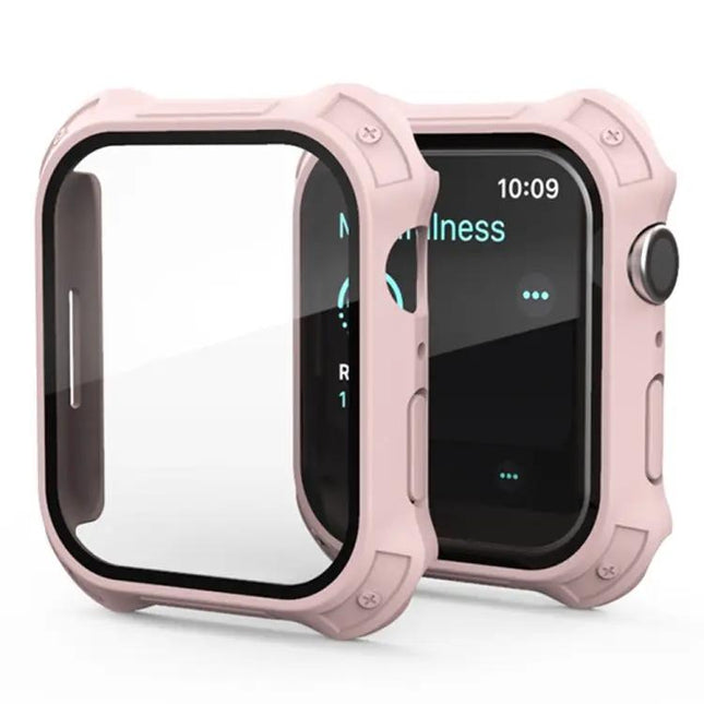 Apple Watch 45mm 41mm Frosted PC Protective Case With Glass | SYNDMART