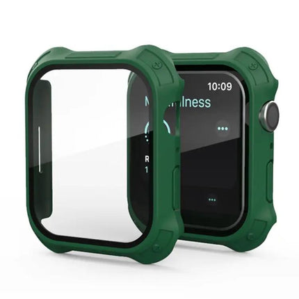Apple Watch 45mm 41mm Frosted PC Protective Case With Glass