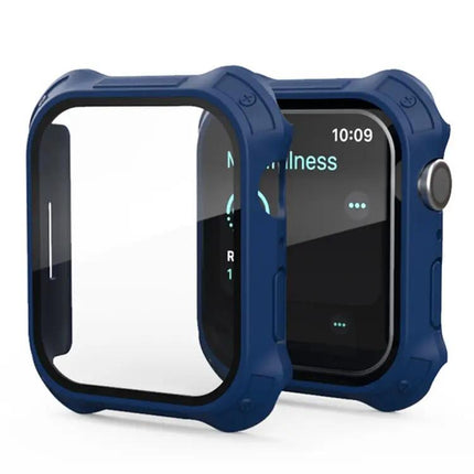 Apple Watch 45mm 41mm Frosted PC Protective Case With Glass