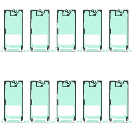 Adhesive Strips for Repairing Samsung Galaxy Phones at Home - set of thin mint-green front housing adhesive strips for Samsung Galaxy S21 FE 5G