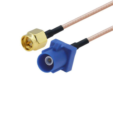 20cm Antenna Extension Cable for Navigation Systems – SMA male to blue Fakra male connector, 20cm coax cable for car GPS signal extension