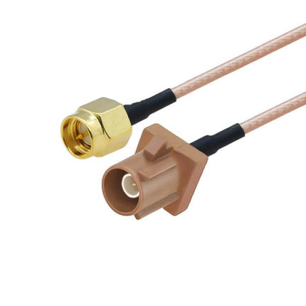 20cm Antenna Extension Cable for Navigation Systems connecting SMA male to Fakra male for improved car GPS signal