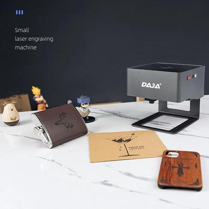 DAJA Mini Laser Engraving Machine for DIY Crafting and Cutting engraving wood leather paper for personalized gifts and small projects
