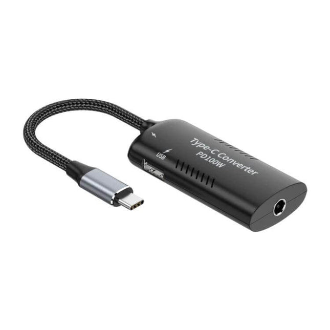 Multifunctional Type-C USB Adapter for Laptop Charging Connections, durable alloy body with nylon braided cable for travel and office use