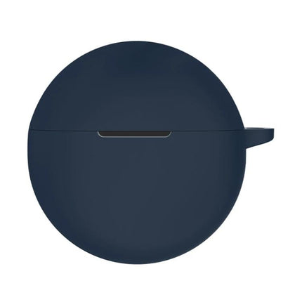 Silicone Protective Case for Everyday OPPO Earphone Protection — navy blue round silicone case protecting OPPO earphones, lightweight and portable