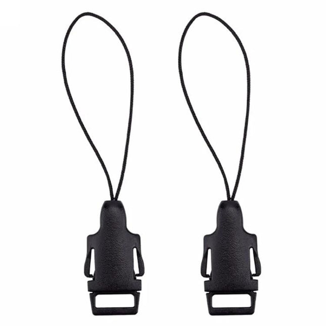 Versatile Adapter for Attaching Cameras to Neck Straps – ABS plastic camera/phone strap adapter pair with cord loops for hiking and events