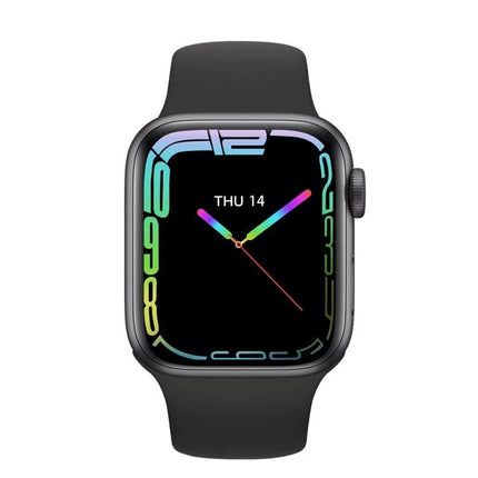 Smartwatch for Everyday Health Tracking and Reminders — sleek black fitness smartwatch showing activity and reminder features