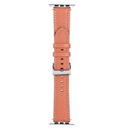 Litchi Texture Leather Apple Watch Band 38/40/41/42/44/45mm | Syndmart