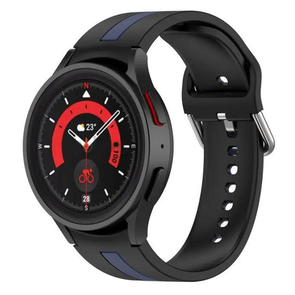 Two Color Silicone Watch Band For Samsung Galaxy Watch5 Pro