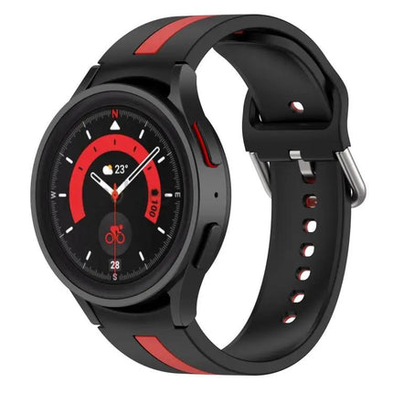 Two Color Silicone Watch Band For Samsung Galaxy Watch5 Pro