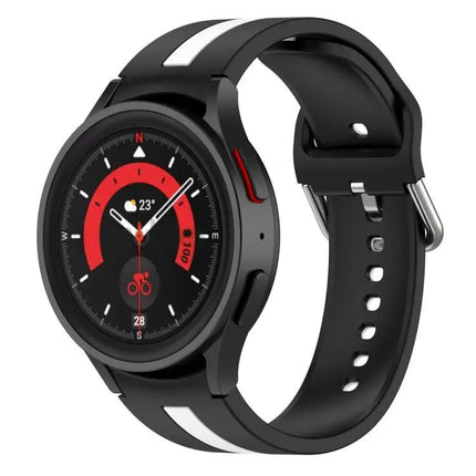 Two Color Silicone Watch Band For Samsung Galaxy Watch5 Pro