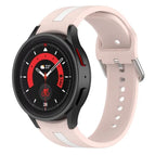 For Samsung Galaxy Watch5 / Watch5 Pro / Pink White
