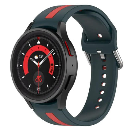 Two Color Silicone Watch Band For Samsung Galaxy Watch5 Pro