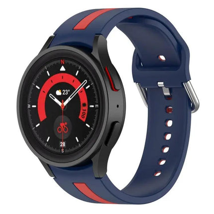 Two Color Silicone Watch Band For Samsung Galaxy Watch5 Pro