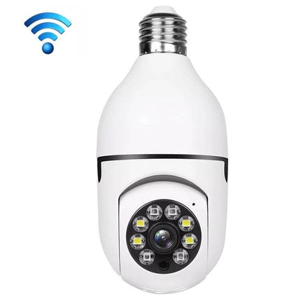 Smart Light Bulb Camera with Motion Detection for Home Monitoring — 2MP 1080p bulb camera with motion alerts, two-way talk for hallway and living room security