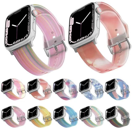Frosted Translucent Silicone Watch Band For Apple Watch | Syndmart