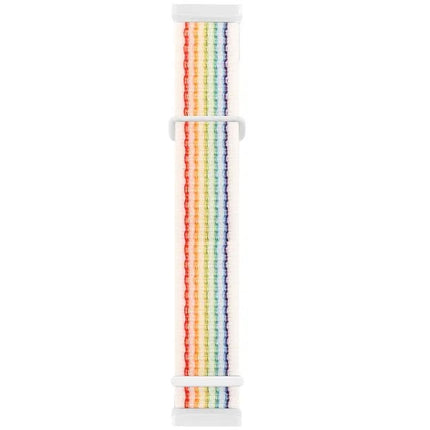Nylon Watch Band With Rubber Buckle For Fitbit Versa 3