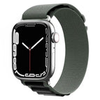 For Apple Watch Series 8&7 45mm / SE 2&6&SE&5&4 44mm / 3&2&1 42mm / Black+green