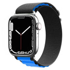 For Apple Watch Series 8&7 45mm / SE 2&6&SE&5&4 44mm / 3&2&1 42mm / Black Blue