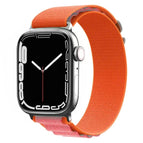 For Apple Watch Series 8&7 45mm / SE 2&6&SE&5&4 44mm / 3&2&1 42mm / Orange+Pink
