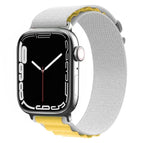 For Apple Watch Series 8&7 45mm / SE 2&6&SE&5&4 44mm / 3&2&1 42mm / Yellow + Grey